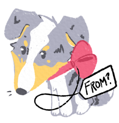 Kazoo with a tag that says from